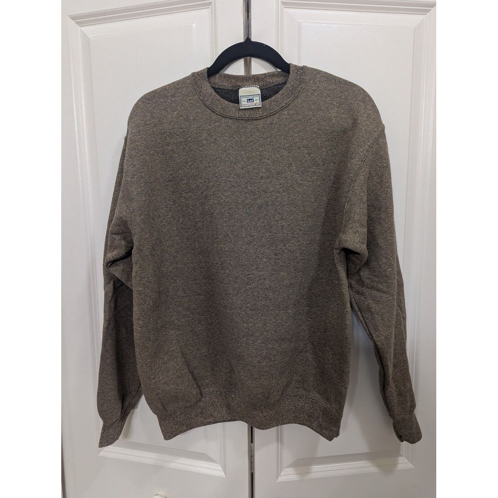 Vintage 90s Lee Sport Crewneck Sweatshirt Men's Small Heather Brown Blank - Picture 2 of 14